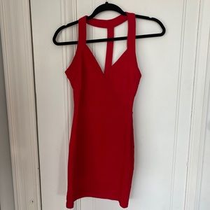 Tobi Red Bandage Dress